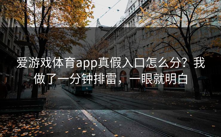 爱游戏体育app真假入口怎么分？我做了一分钟排雷，一眼就明白